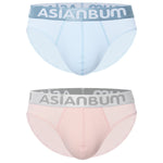 2 Pack Men's Ice Silk Mesh Breathable Simple & Sexy Design Comfort Briefs