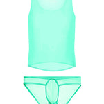 Men's Sporty Breathable Moisture-Wicking Soft Activewear Tops & Bikini