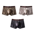 3 Pack Men’s Star Print Tie Dye Antibacterial Ice Silk Breathable Trunks
