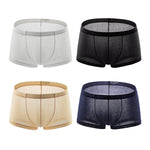 4 Pack Men's Sexy Breathable Jacquard Trunks