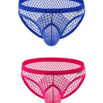2 Pack Men's Low-Rise Mesh Breathable Bikini