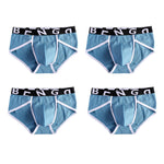 4-pack Men's Ultra-Soft Breathable Cotton High-Stretch Briefs 