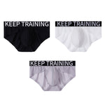 3 Pack Men's Breathable Large Separate Pouch Elastic Waistband Briefs