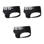 3 Pack Men's Sport Solid Low-Rise Jockstraps