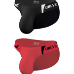 2 Pack Men's Ultra-Soft Modal Seamless Comfort Sporty Cut Stay-Cool Bikini