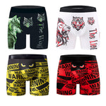 4 Pack Men's Digital Print Comfortable & Breathable Stretch Fit Boxer Briefs