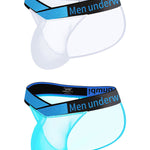2 Pack Men's Ultra-Thin Semi-Transparent Sexy Sports Bikini