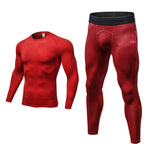 Men's Moisture-Wicking Lining No-Roll Waistband Full Coverage Activewear Tops & Tights
