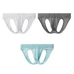 3 Pack Men's Sexy Mesh Transparent Big Pouch Jockstrap