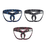 3 Pack Men's Seamless Breathable Low Waist Hip Lifting Jockstraps