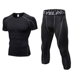 Men's PRO Compression Stretch Fit Quick-Dry Training Lightweight Tops & Tights