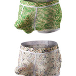 2-pack Men's Mesh Elephant Nose Transparent Boxer Briefs