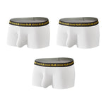 3 Pack Men's Seamless Ice Silk U-Pouch Low Waist Sexy Breathable Trunks