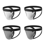 4-pack Men's Ice Silk Quick-Dry Breathable Mesh Jockstrap