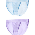 2 Pack Men's Ultra-Soft Ice Silk Quick-Dry Smooth Cooling Briefs