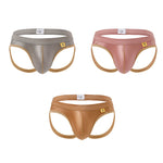 3 Pack Men's Solid Color Cooling Airflow Luxury Soft Touch Jockstraps