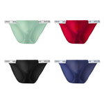 4 Pack Men’s Large Pouch Tight Stretchy Bikini