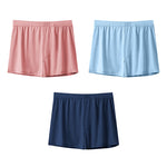 3 Pack Men's Solid Color Thin Breathable Odor-Control Seamless Boxer Briefs