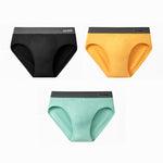 3 Pack Men's Seamless Comfort Anti-Chafing Full Coverage Briefs