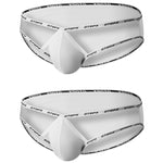 2 Pack Men's Ice Silk Breathable Cooling Touch Anti-Odor Daily Stretch Bikini