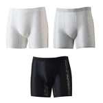 3 Pack Men's Satin Lace Jacquard 3D U-Pouch Anti-Chafe Breathable Midway Briefs
