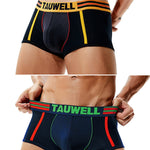 2 Pack Men's Low-Rise Cotton Breathable Trunks Suitable for Sports