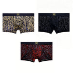 3 Pack Men's Trendy Prints Movement-Friendly Cooling Touch Trunks