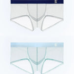 Men’s Sheer Mesh Trunks with U-Shaped Support Pouch