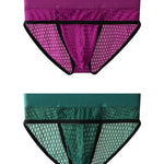 2 Pack Men's Lace Breathable Briefs