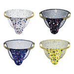 4 Pack Men's Star Print Low-Rise with Sexy U-Pouch Bikini