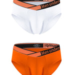 2 Pack Men's Stylish V-Shaped Waistband Briefs