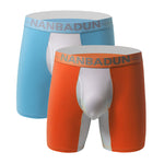 2 Pack Men's Breathable Mesh Soft Cotton Seamless Comfort Midway Briefs