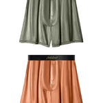 2 Pack Men's Antibacterial Breathable Loose Fit Soft Home Shorts