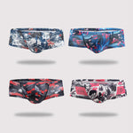 4 Pack Men's U-Pouch Low-Rise Moisture-Wicking Trunks