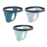 3 Pack Men's Contoured Pouch Ice Silk Thong