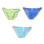 3-pack Men's Ultra-sheer Rainbow-edge Mesh Briefs