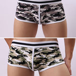 2 Pack Men's Ultra-Soft Bold Prints Sporty Cut Anti-Chafing Snug Fit Trunks