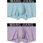 2 Pack Men's Bamboo Fiber Separate Pouch Antibacterial Breathable Briefs