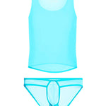 Men's Sporty Breathable Moisture-Wicking Soft Activewear Tops & Bikini