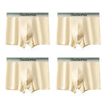 4 Pack Men's Comfy Waistband Anti-Chafing Stay-Put Fit Trunks