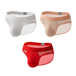 3 Pack Men's Comfortable Sport Fit High-Stretch Mesh Briefs