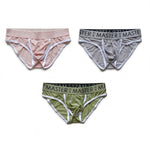 3 Pack Men's High-Elasticity Quick-Dry Pouch-Separated Briefs