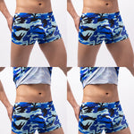 4-pack Men's Low-rise U-pouch Camouflage Boxer Briefs