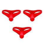 3 Pack Men's Large Enhancing Pouch & Solid Color Low-Rise Thongs