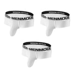 3 Pack Men's Sexy Ultra-Thin Supportive Pouch Breathable Stretch Fit Trunks