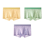 3 Pack Men's Ultra-Thin Ice Silk Trunks