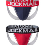 2 Pack Men's Low-Rise Sexy Ice Silk Seamless Comfort Anti-Odor Jockstrap