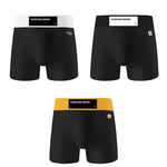 3 Pack Men's Anti-Chafing High-Rise Cotton Sport Supportive Fit Soft Trunks