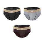 3 Pack Men's Quick-Dry Highly Elastic Briefs