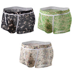 3 Pack Men's Sexy U-Shaped Mesh Breathable Boxer Briefs